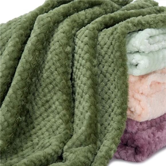 Fuzzy Blanket or Fluffy Blanket for Baby, Soft Warm Cozy Coral Fleece Toddler - Picture 6 of 8